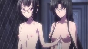 The girls naked together at the spa