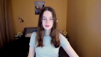 Busty petite skinny teen babe webcam solo tease