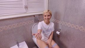 Husband Caught Me Peeing and Fucked Me Hard  4k