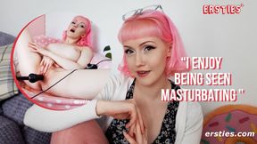 Ersties - Pink Haired Evie Take a Ride on the Fucking Machine