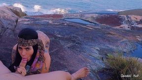 SEX IN PARADISE ANAL ASS GIRLFRIEND AMADORA PUBLIC BEACH - SEXDOLL 520