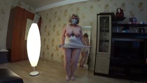 Seductive Milf in Short Dress Enjoys Intense Lesbian Doggy Style Action