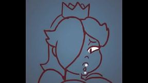 La Princesa Peach Se Coge A Rosalina Gigante [Futa]