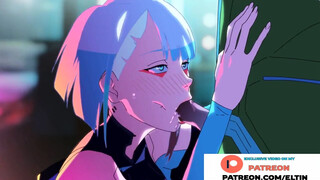 LUCY CYBERPUNK BLOWJOB AND SWALLOWS CUM DAVID - BEST CYBERPUNK HENTAI ANIMATIONS 60FPS