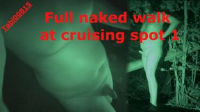 Nude walk and masturbation at public cruising-spot. Leaving clothes behind, pee and fapp on path. Tobi00815