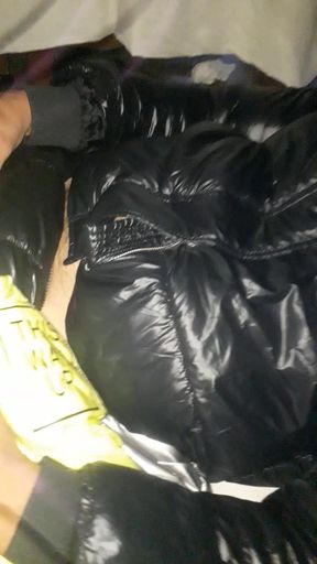 Shiny  Puffer jacket fetish