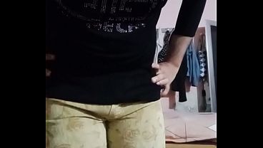 Indian Gay Crossdresser Gaurisissy looking hot in Jeans T Shirt