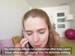Caught cheating with Kate Kravets, the greatest yoga coach in town, in tight yoga trousers while ripping clothes off, exposing ideal g-spot and hardcore sex.
