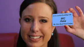 Jana first real porn casting