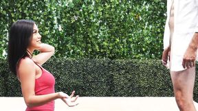 ”Bombshell Bombshell unshaved & big boobed babe with perfect tits gets banged on casting”