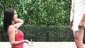 ”Bombshell Bombshell unshaved & big boobed babe with perfect tits gets banged on casting”