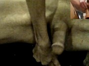 The long lost 2nd camera footage from "Bigtallman Fuck's A 9 Inch Dildo"