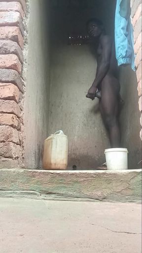 Solo masterbation  in bathroom   Clip 1
