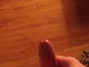 Front To Back, This Huge Cumshot Drenched The Hard Wood Floor!