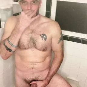 Muscle Bear Post Gym Workout Shower Jacking