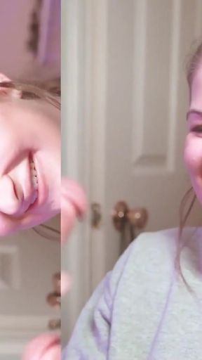 Fucking the mouth of step daughter while she talks to mom on her cell phone. phone.   Clip 2