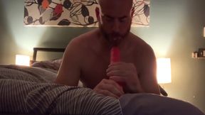 Straight Guy Finds Gf’s Dildo - Gives