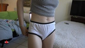 Kristy's White Panty Ass Tease