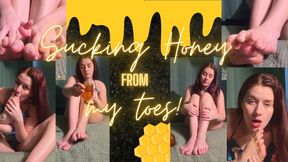Honey On Feet - Toe Sucking, Sole Licking