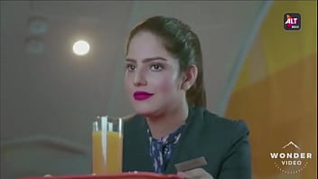 Indian Sexy flight attendant fucks a passenger