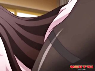 ANIME PROS - Ibuki Tries To Focus On School, But Hiroto’s Schlong Keeps Distracting Her From Studying