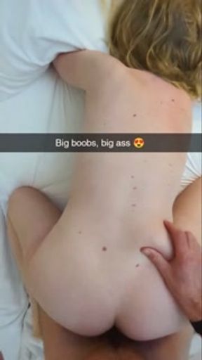 Husband watches wife fuck his best friend on snapchat during holidays. cuckold husband and titfuck