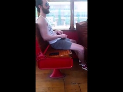 Str8 guy stroke in bus