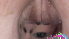 ”Two Lesbian showing natural tits & Popsicle lick beaver”