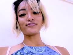 Amateur blondie solo anal masturbation