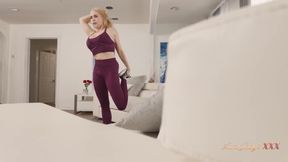 AuntJudysXXX - Your Hot MILF Step-stepmother Christie Stevens Catches You Watching Her Workout