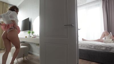 Petite stepsis gets off on foot fetish and titties getting licked and fingered