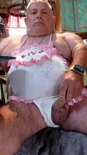 Captivating moment from "Pissing all over myself and shooting another big load"