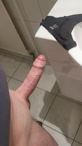 straight roommate wixt on panties