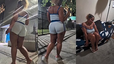 Bow Legged Walk Thick Thighs Natural Fat Ass Redbone Light Skin Boricua Mami