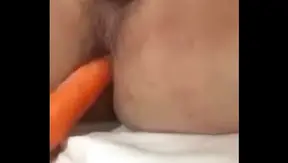 Tight Ass Packed with a Thick Carrot – Naughty Gay Anal Fun 18+