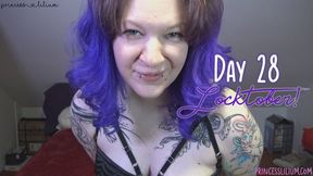 Tattooed brat femdom Princess Lilium gives you Locktober day 28 task! Edging, public play, tease and denial! (SD mkv)