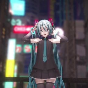 Hatsune Miku With Great Ass Dancing (step by Step Undressing)