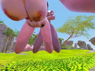 Lesbo sex fisting and scissoring - CG Porn