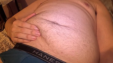 Playing with my belly!