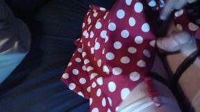 I love polkadot panties. So does my cock