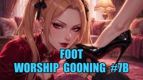 Foot Worship Gooning #7B: Goddess Sole Overload Trance (Animated)