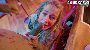 Innocent Looking Maid's Tight Asshole Wrecked in the Kitchen