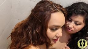craziest threesome ever face fucking facial golden shower