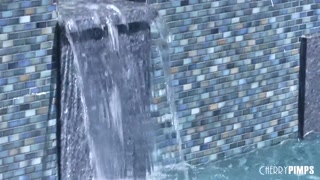 Big Dick Pool Boy Fucks Big Tits Latina Rose Lynn and Gets a Sloppy Blowjob As a Work Break