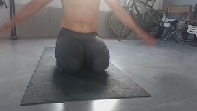 practicing yoga and masturbating