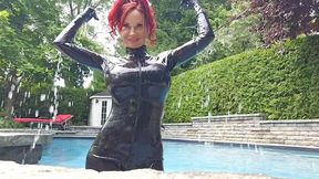 latex dip in the pool