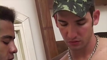 fucked outdoor by straight mlilitary in uniform