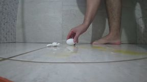 Crushing Eggs With My Feet