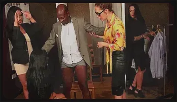 CFNM Retail Workers Give Hands-On Service