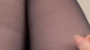 POV Sheer Attraction - Long legs, nylon tease - come caress and play with Goddess Anna - MP4